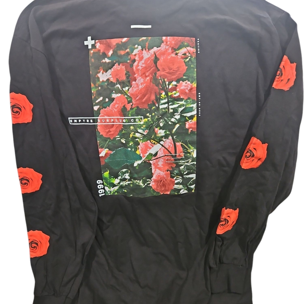 Empyre Black and Red Graphic Men's Longsleeve Shirt NWOT